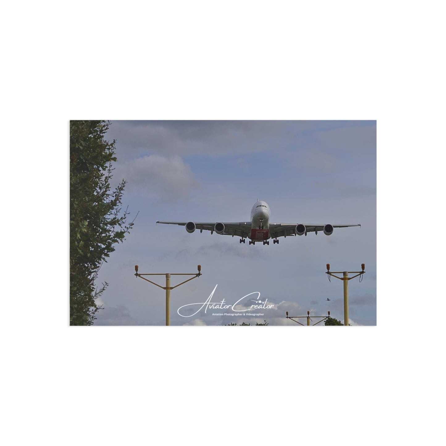 A380 Emirates Postcard