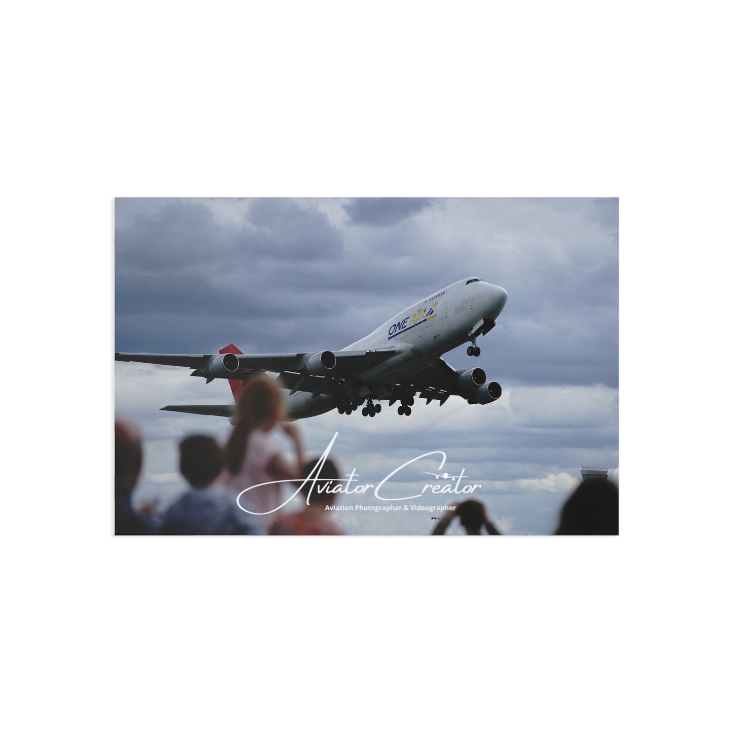 One Air 747-433 Postcard